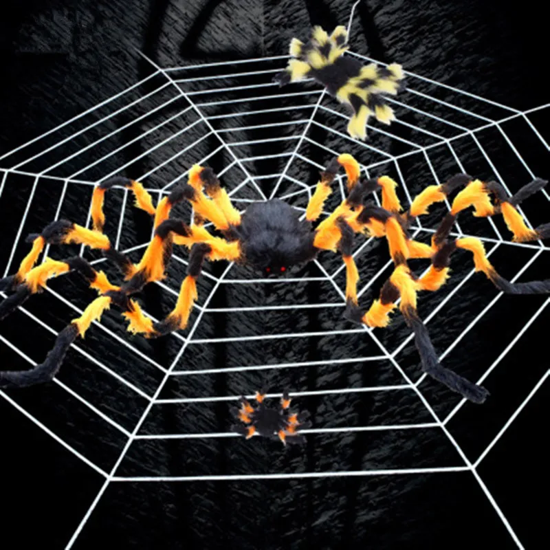 75 см до 200 супер большой паук плюшевый Хэллоуин украшения для дома украшение