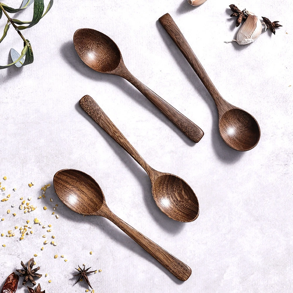 

1PC Wooden Spoon Bamboo Kitchen Cooking Utensil Tool Soup Teaspoon Catering For Kicthen Wooden Spoon