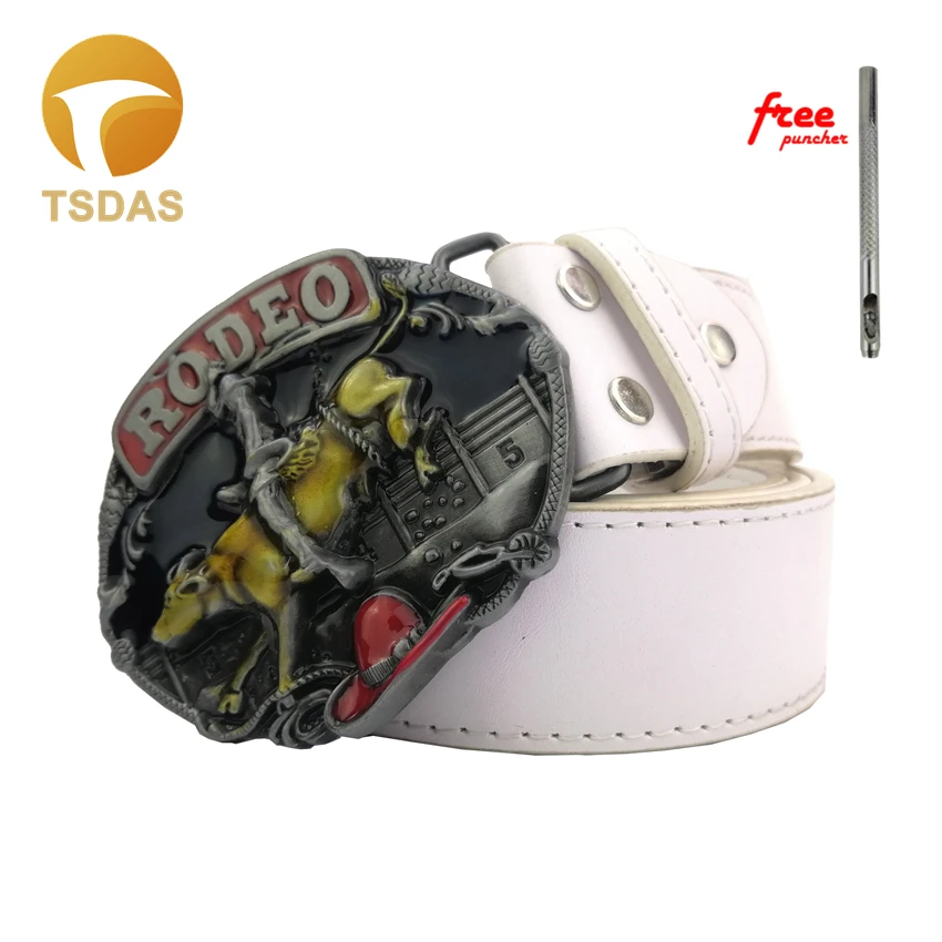 Rodeo Bull ковбойская металлическая пряжка для ремня цветная Прямая поставка|Пряжки