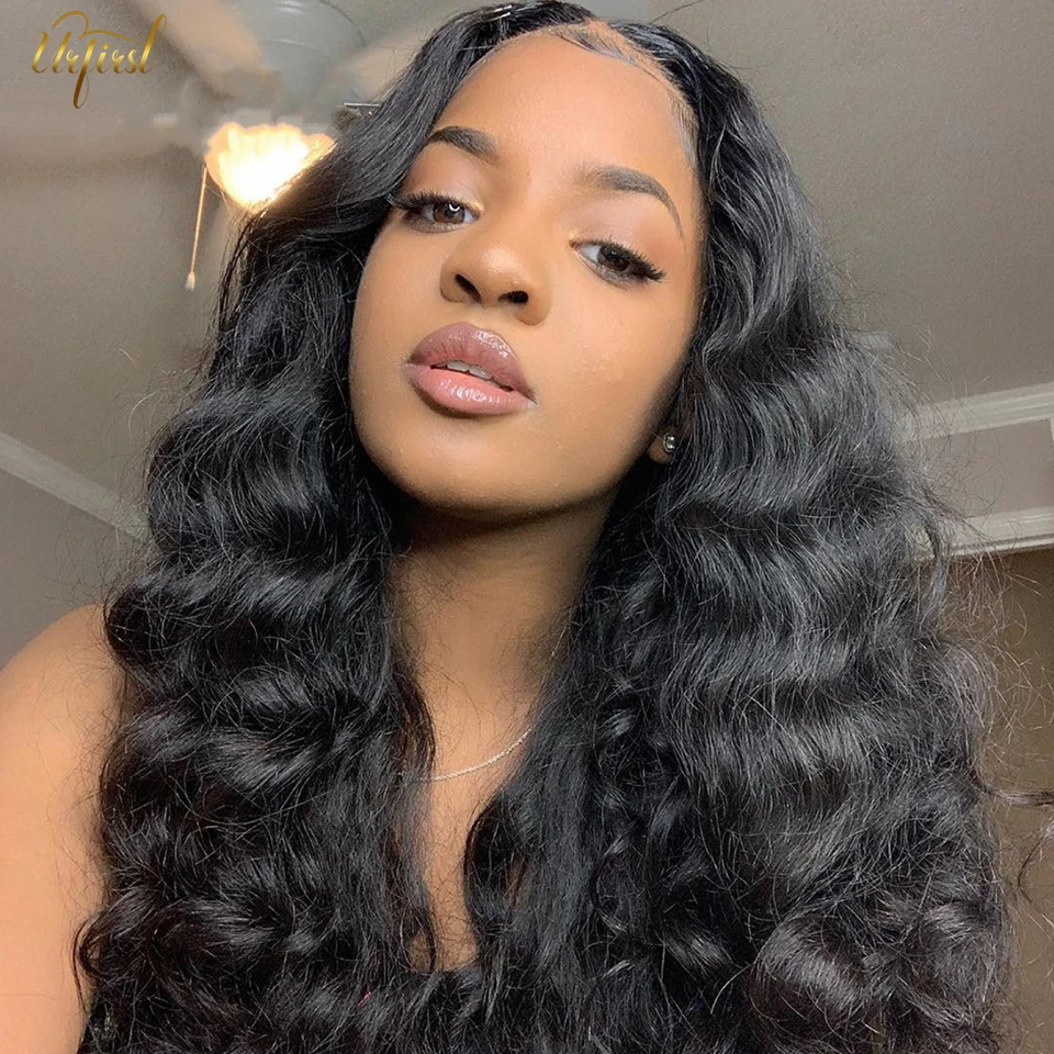 Loose Deep Wave Lace Front Wig 13x6 Malaysian Lace Front Human Hair Wigs Transaprent Lace Wig For Black Women Remy Frontal Wig