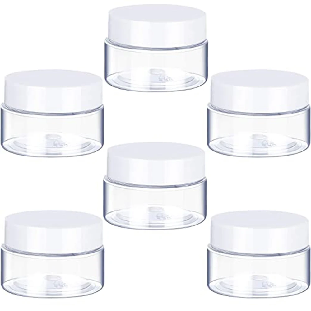 1 PC Clear Plastic Jar and Lids Empty Cosmetic Containers Bo