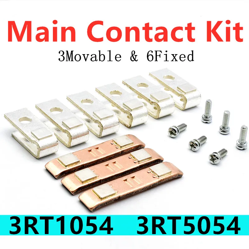 Kit de contacto principal 3RT1954-6A para 3RT1054 3RT5054, accesorios de Contactor magnético, Kit de reparación de puntos de contacto estacionarios y móviles
