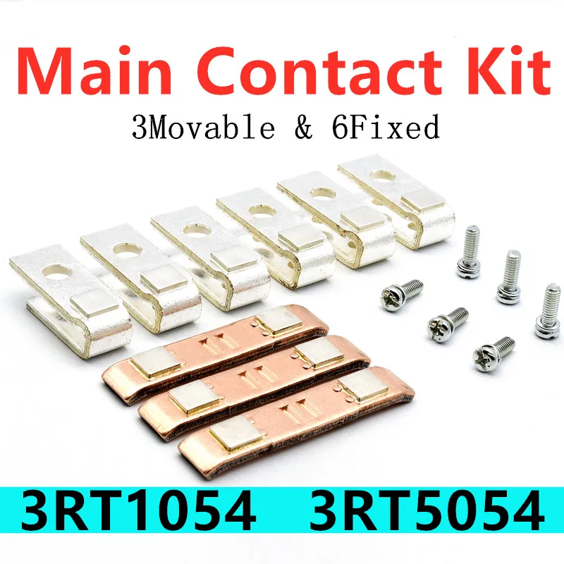 Estacionários e em Movimento Kit de Contato Principal para 3rt1054 Contator Magnético Acessórios Contatos Ponto Reparação Kit 3rt1954-6a 3rt5054