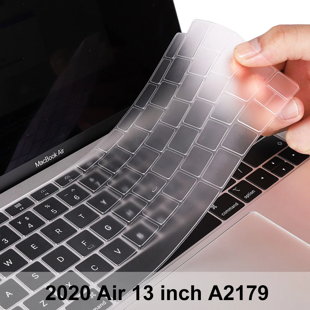 Redlai 2020 13 дюймов крышка клавиатуры для MacBook Air A2179 Relase TPU прозрачная Версия США