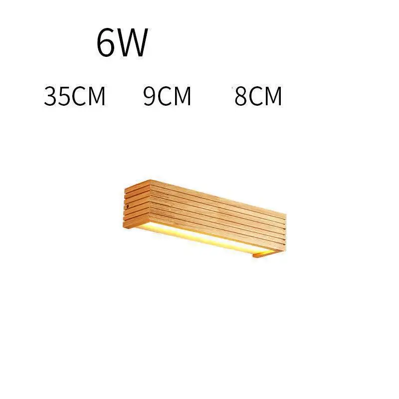 Современная Деревянная светодиодная настенная лампа в скандинавском стиле