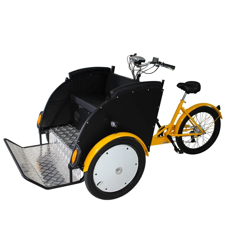 Педаль Электрический педаль рикша передняя загрузка обратный пассажирский