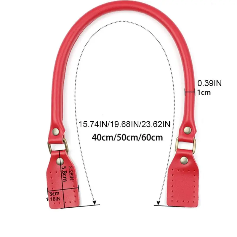 

PU Leather Handle Strap Replacement for Handmade Beach Bag Bucket Handbag