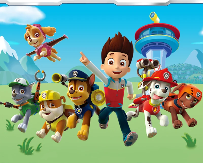 Paw Patrol Игрушка Щенок Эверест трекер погоня Marshall собака патруль игрушка милый мультфильм фигурка игрушка детский подарок на день рождения