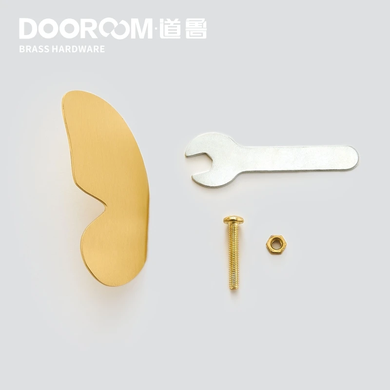 Dooroom латунная фурнитура ручками Натуральный Свежий светло роскошные золотые бабочки Тянет Шкаф для одежды шкаф для шкафов, ящиков Ручки - Цвет: Screw L wing