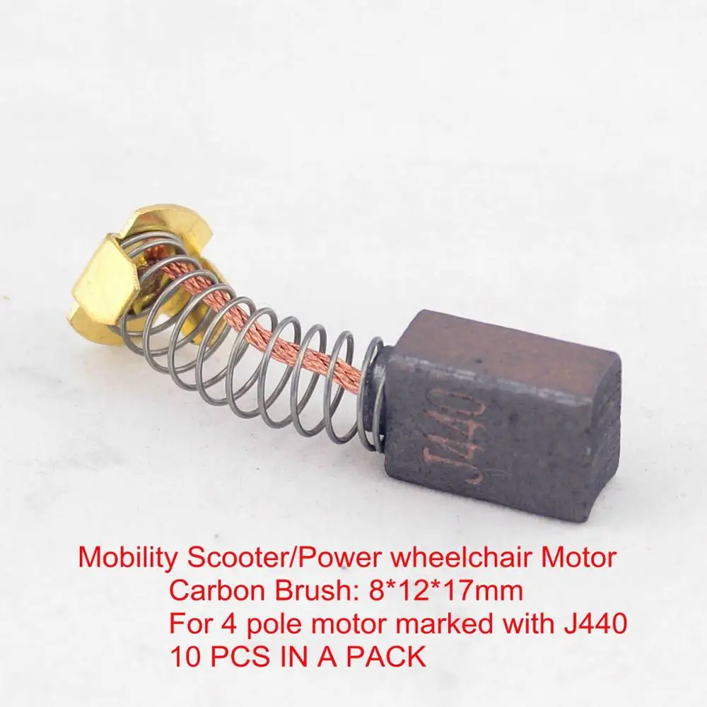 8 мм * 12 4 полюсного мотора угольные щетки с маркировкой # J440 для скутер запчасти к