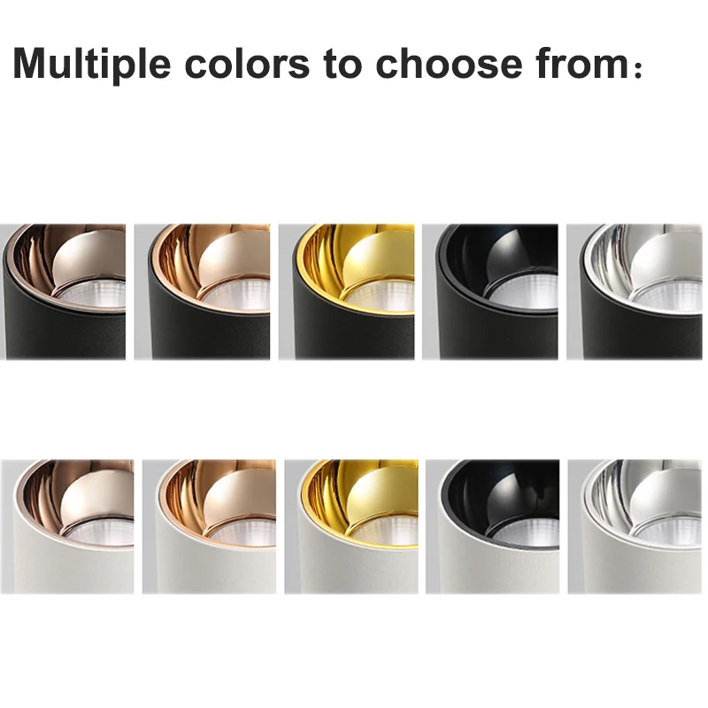 Диммируемый Светодиодный точечный светильник с COB поверхностным креплением 5