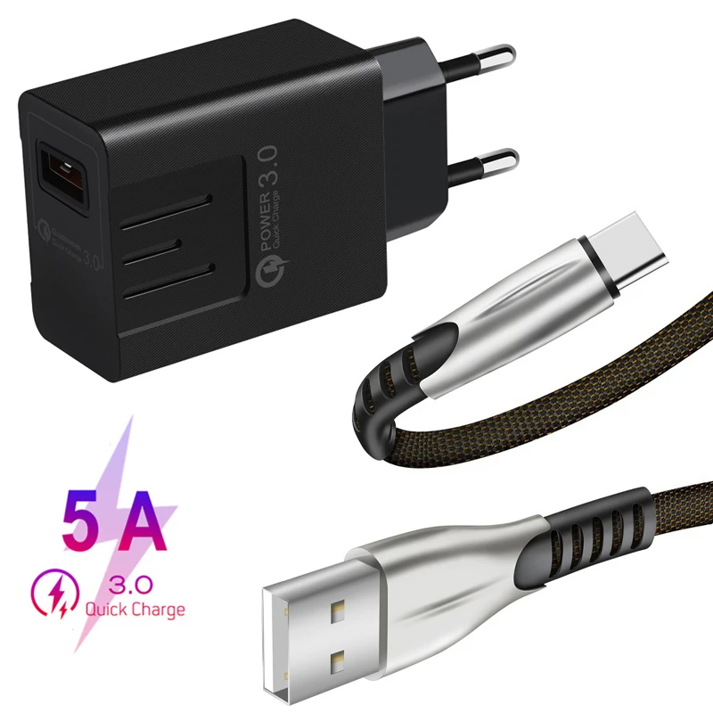 Кабель для быстрой зарядки и передачи данных типа C Samsung A50 A70 A90 A51 A71 S10 S11 Plus Redmi K20 K30