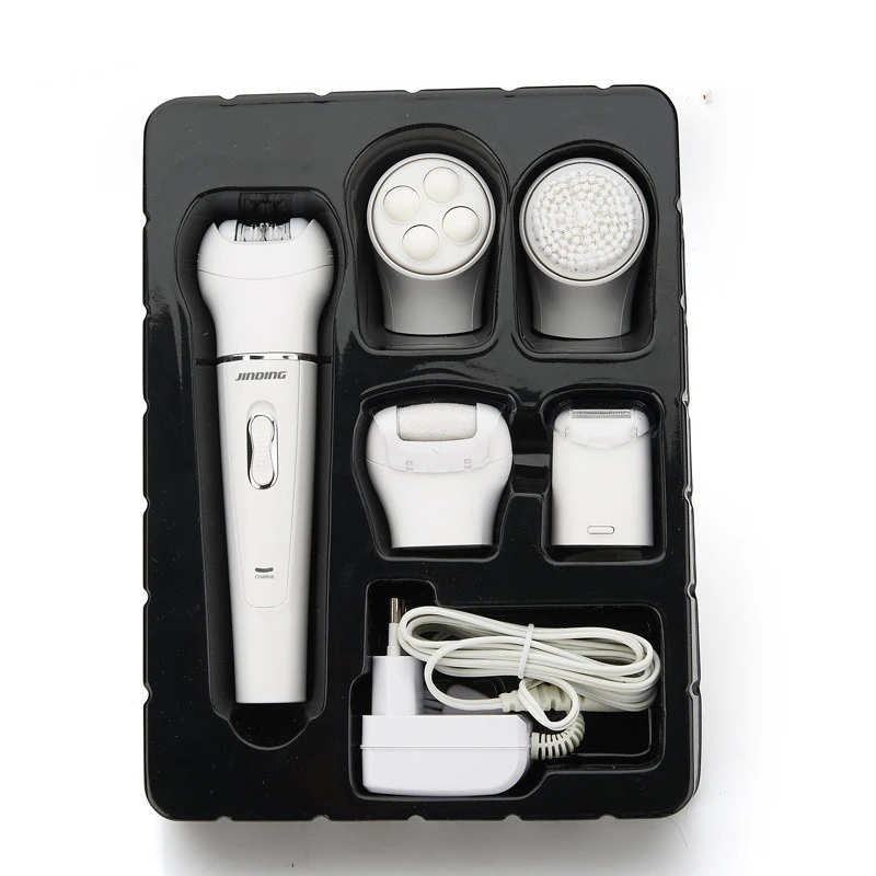 5 в 1 Электрический эпилятор для удаления волос Женская бритва депиляции 400000