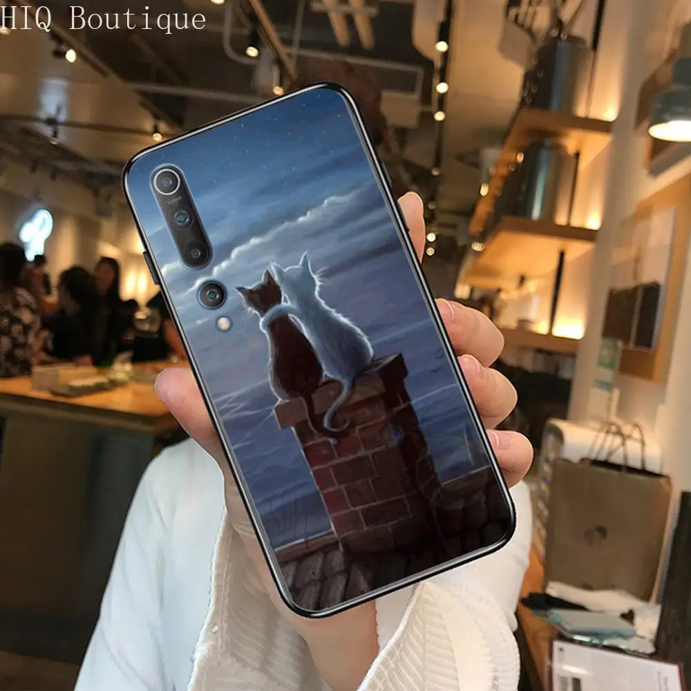 

Amusing Phone Case For xiaomi mi11 5g 10 liti Ultra 9Pro SE 3 8 Note Anime Black Cover Silicone Back Pretty tpu