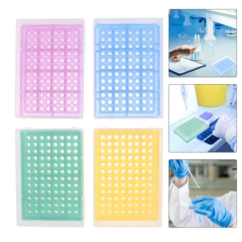 

4pcs Plastic Practical Space Saving Centrifuge Tube Box Tube Holder Test Tube Rack