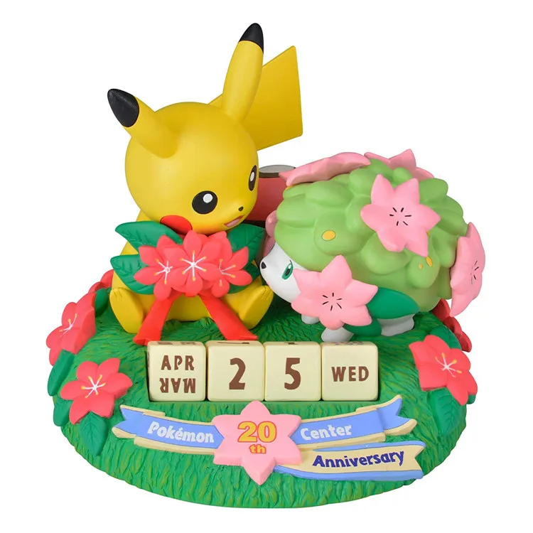 TAKARA TOMY Покемон 20-летие Пикачу Shaymin вечный календарь Рождественский подарок