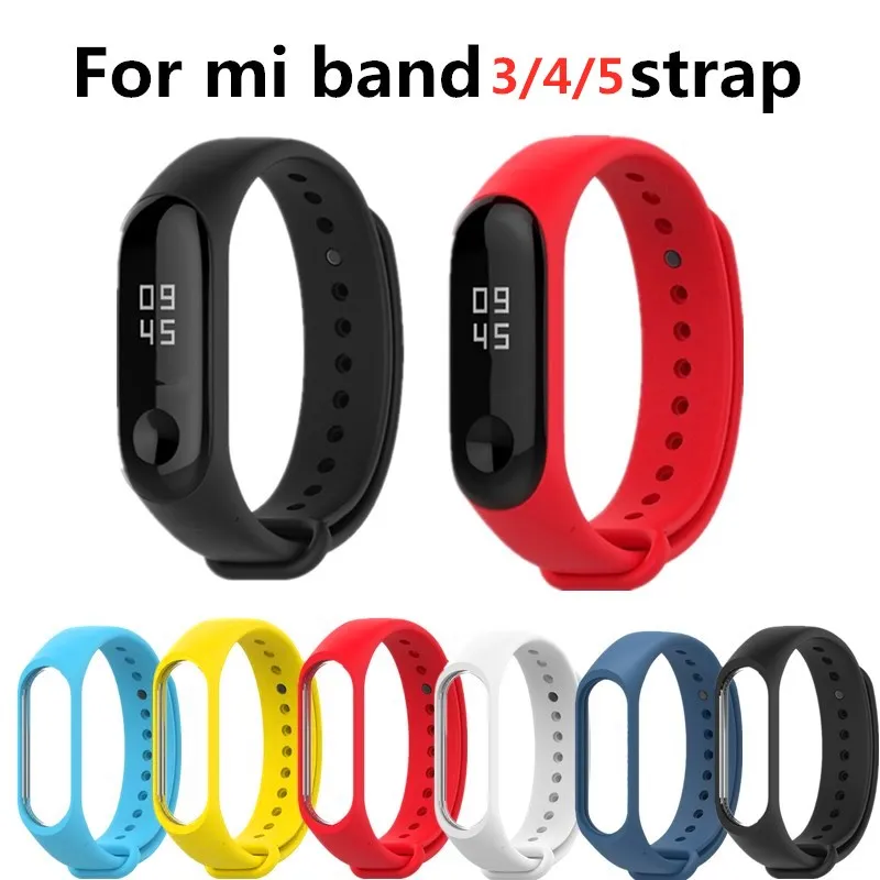 Сменный силиконовый ремешок для Xiaomi Mi Band 5 4 3 браслет наручных часов Xiomi Band3