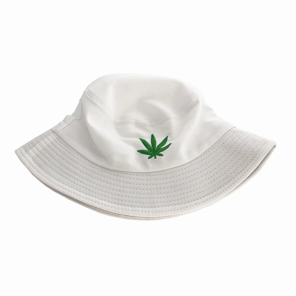 Панама с Кленовым листом для мужчин и женщин хлопковая шляпа вышивкой в стиле