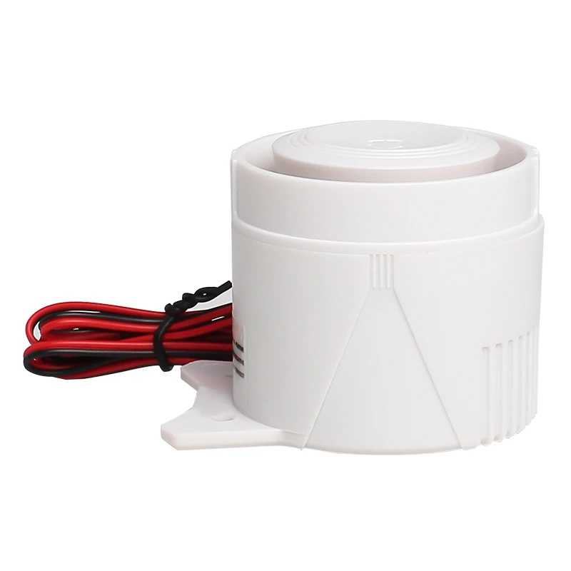 Белый 120DB DC12V мини проводной звуковой сигнал сирены для беспроводной система