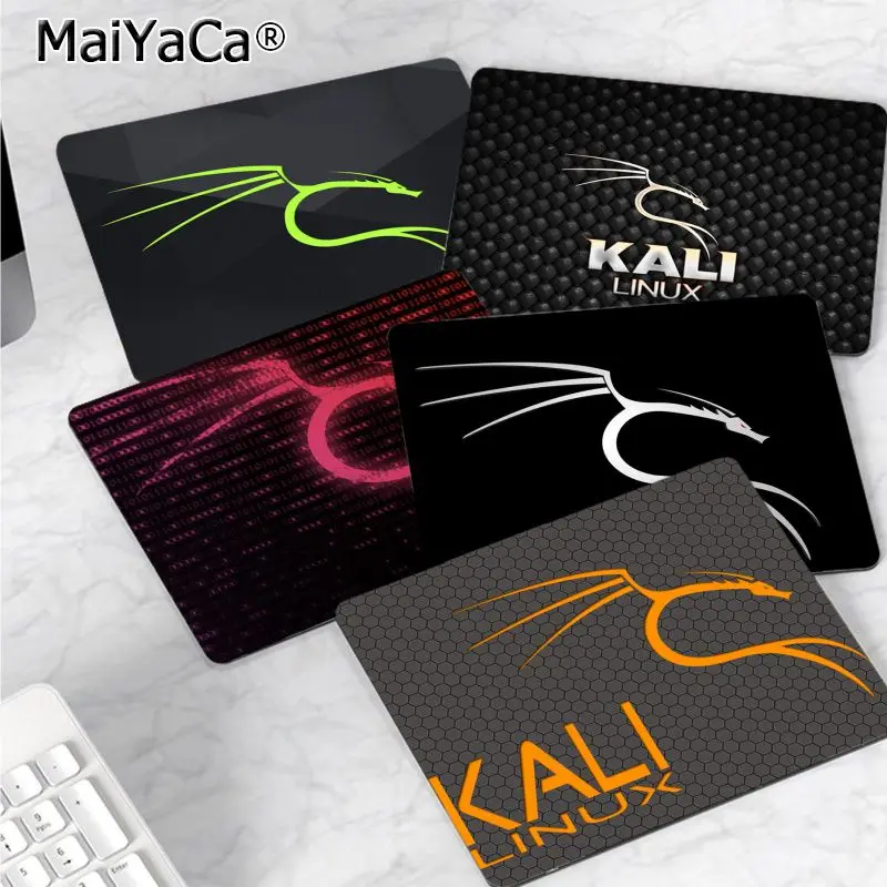 Забавный коврик для мыши MaiYaCa Kali Linux, игровые коврики для игр, гладкий коврик для письма, настольные компьютеры, Мате, игровой коврик для мыши,...