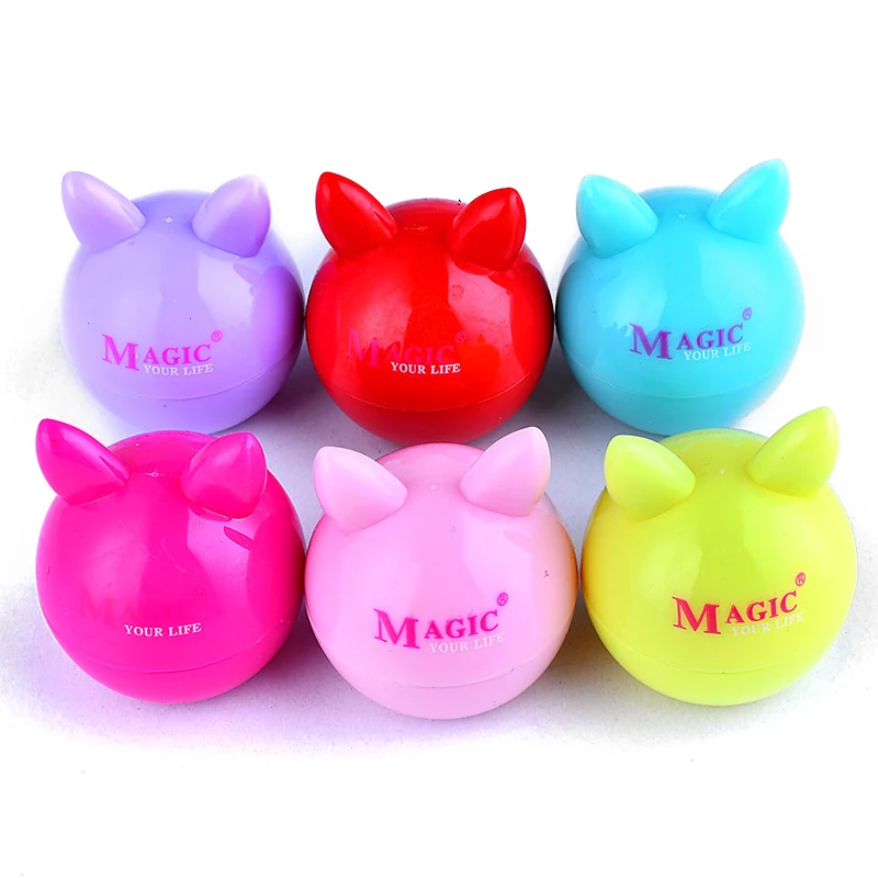 

1pcs Natural plant lip balm makeup cute women lasting makeup nutritious winter protect lips balm cosmetic ball-shaped