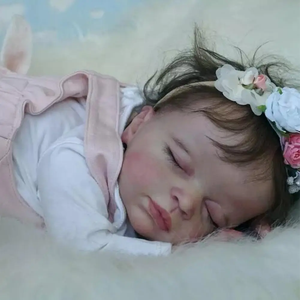 

20inch Reborn Kit Sleeping Baby Parts Body Unfinished With I1b4