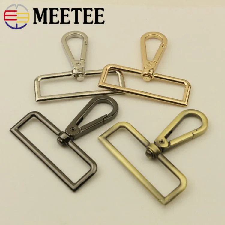 Металлические пряжки Meetee 2/4/10 шт. 50 мм ремень для брелока искусственный крючок
