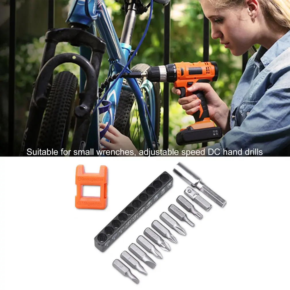 10Pcs Electric Drill Screwdriver Bit Universal Snake Flexible Hose Cardan Shaft Connection Soft Extension Rod Magnetizer | Инструменты