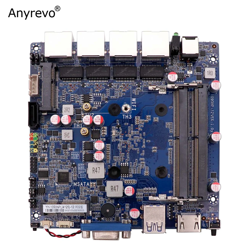 Мини-роутер Intel Celeron J4125 четырехъядерный 2 DDR4 4 intel NICs для pfSense OPNsense VyOS VPN брандмауэра