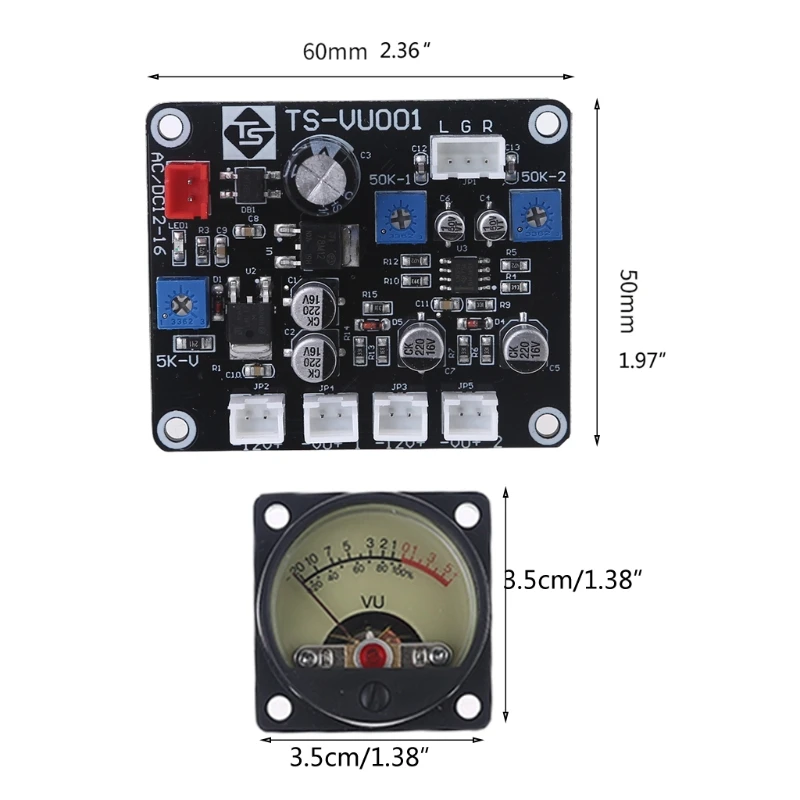 

2x Panel VU Meter Warm Back Light Recording & Audios Level Amp With Driver Board Power Amplifier Panel Audios Level DB Meter