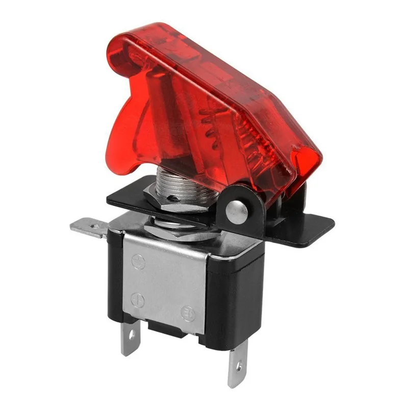 NEW-5pcs 12V SPST светодиодный подсветкой 20A 3 pin Кнопка Вкл/Выкл тумблер красный авто