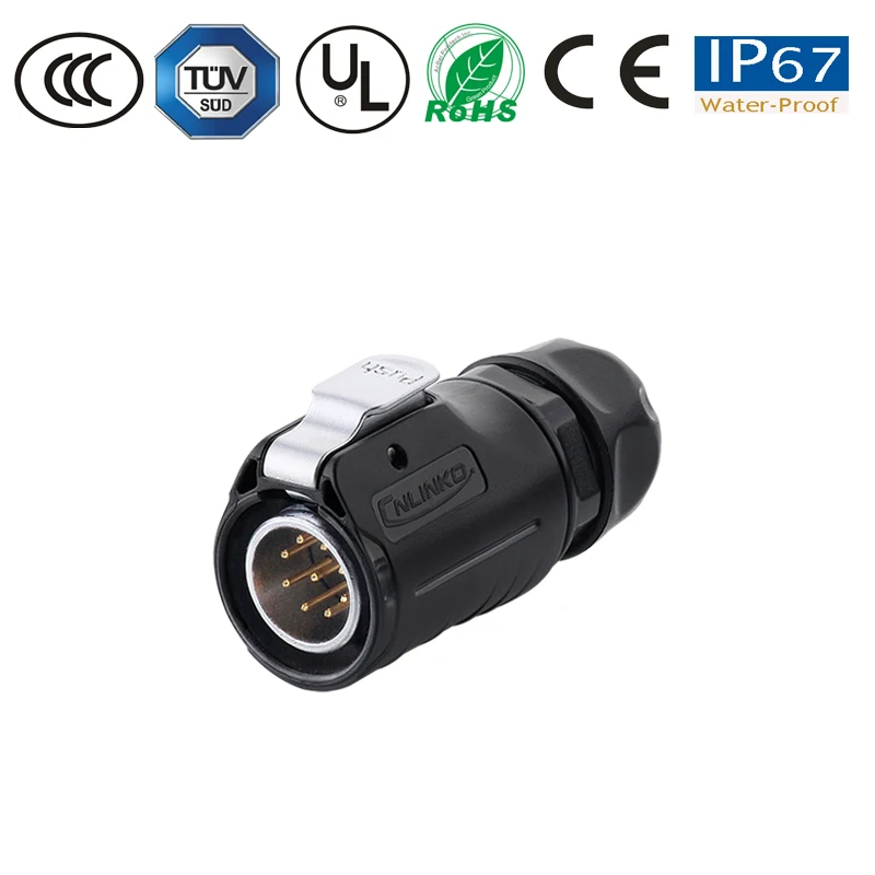 Waterproof Connector Cable Conductor male Plug Female Socket M20 9 Pin led Lamp/Electronic Equipment/Power Control | Обустройство