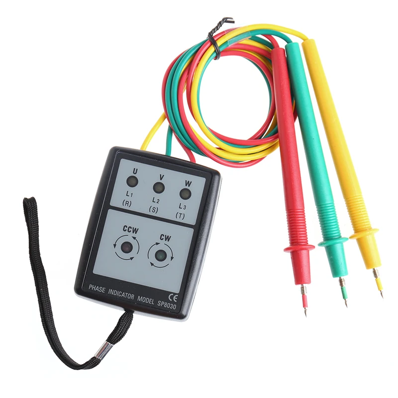 Умная цифровая фаза вращения с Светодиодный индикатор тестер метров SP8030 Новый
