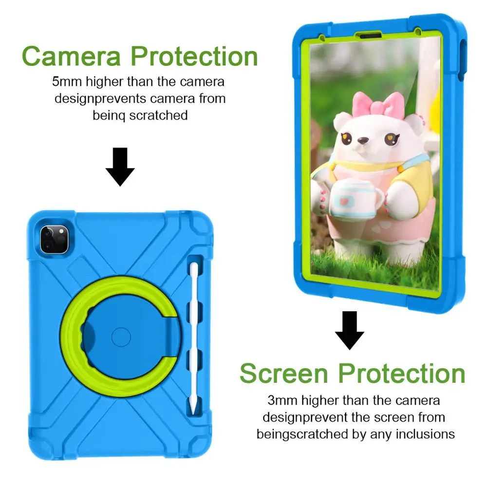 

BuzzLee Tablet Cover iPad 11" 2020 Case Kids Cover Shock Proof EVA+PC Hand-held iPad 11 inch shell