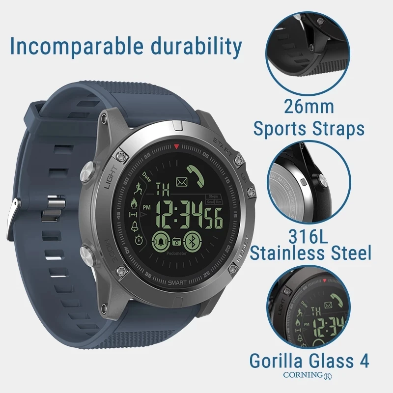zeblaze vibe 3 waterproof smartwatch 24h all weather monitoring smart watch for ios android 33 month standby time sport watch free global shipping
