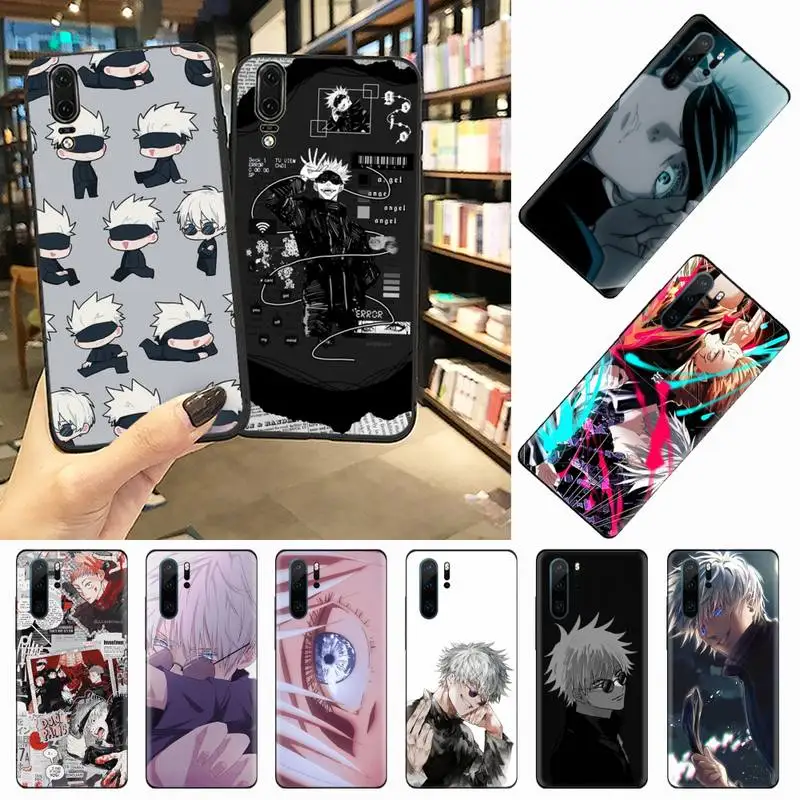 

Jujutsu Kaisen Anime gojo satoru Phone Case For Huawei honor Mate 10 20 30 40 i 9 8 pro x Lite P smart 2019 nova 5t