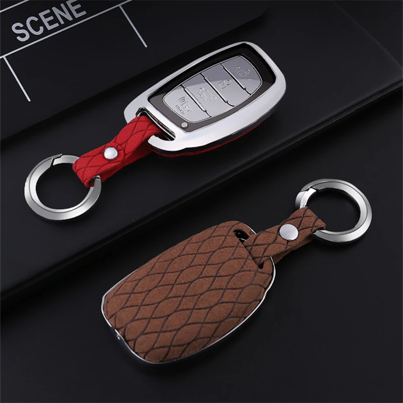 

Car key case key cover Flip fur For Hyundai Verna Sonata Tucson Fe TM 20 Solaris Azera Grandeur i30 i35 iX20 car accessories new