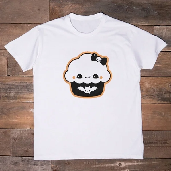 

Halloween Cupcake Toddler Girl Tops Kid T-Shirt Summer Hipster Tops Toddler Halloween T-shirt