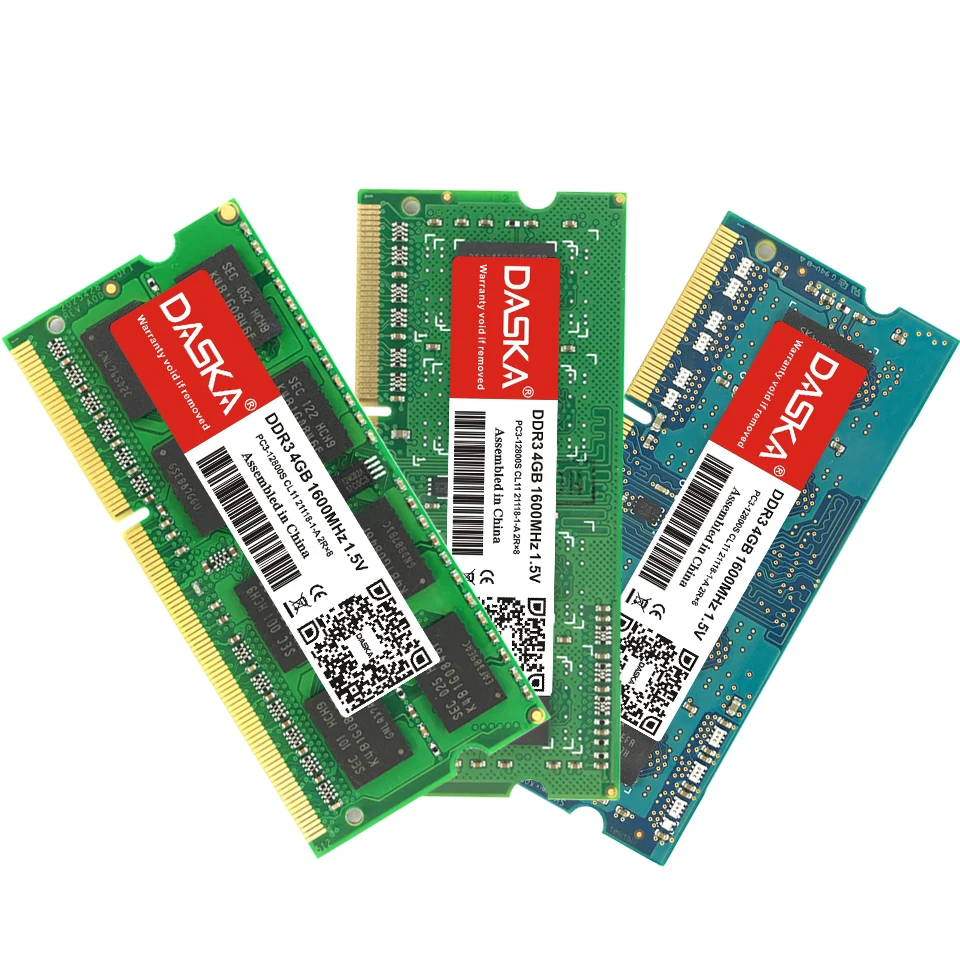 DASKA ноутбук Оперативная память DDR3 2 ГБ/4 ГБ/1600/1333 МГц SO DIMM DDR 3 Тетрадь памяти 204pin 1 5 V
