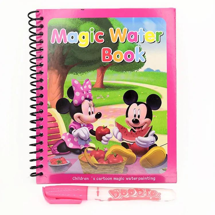 Диснеевская Принцесса София Волшебная водяная живопись книга Микки Минни