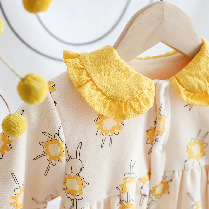 Модный детский зимний комбинезон с пасхальным кроликом зимняя одежда для