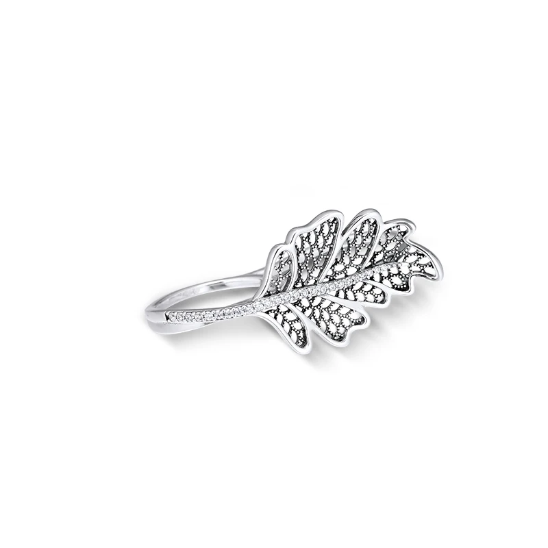 CKK кольцо Дубовый Лист двойные кольца для мужчин и женщин Anillos Mujer серебро