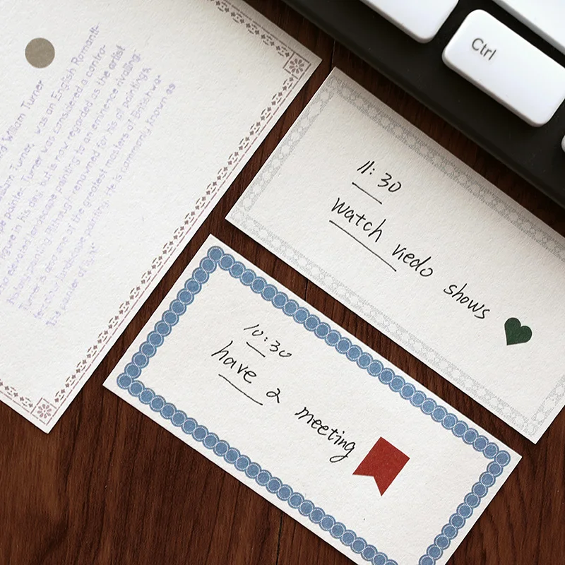 50 шт./компл. классический бумажный блокнот для заметок декоративный Винтажный