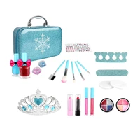 22pcs new makeup kit for girls washable kids makeup set frozen toys princess cosmetics make up set pretend play make up toys