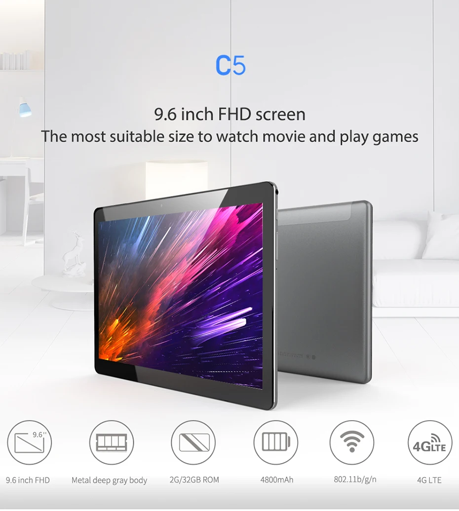 ALLDOCUBE C5C11 9,6 дюймовый планшет 1280x800 Android 7,0 MTK6737 Восьмиядерный 2 Гб ОЗУ 32 Гб ПЗУ 4G LTE детский фаблет
