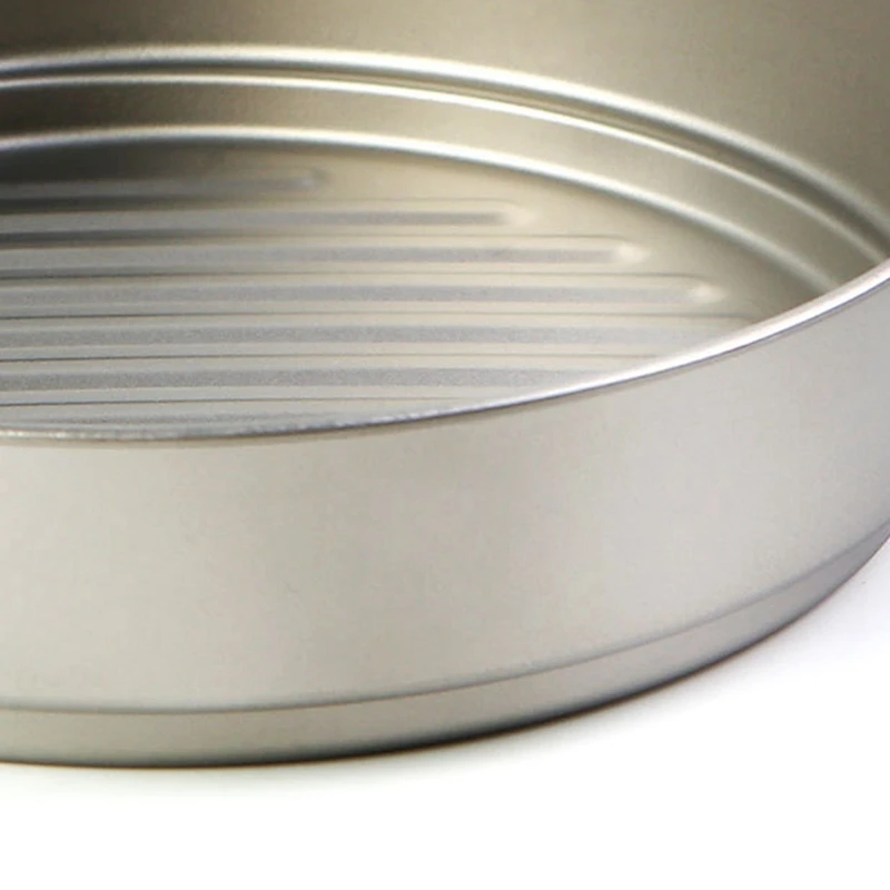 

Pure Titanium 1.1L Folding Frying Pan Outdoor Pan Folding Fruit Tray Portable Camping Cookware Supplies for 2-5 People