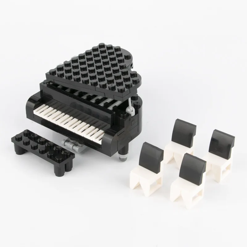 Город строительные блоки Рояль с 4 стул для аудитории концерт игрушки детей