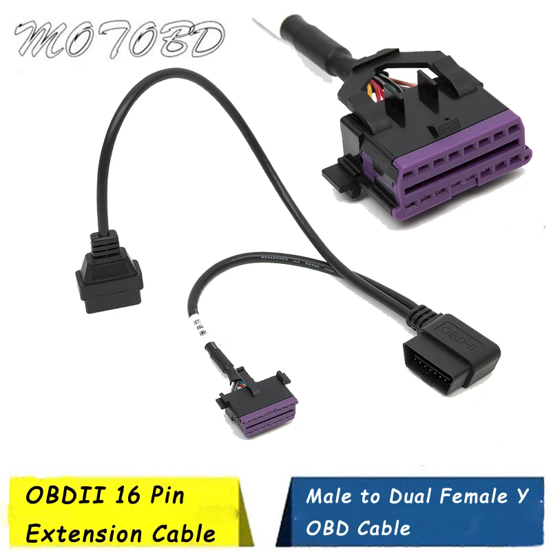 Кабель удлинитель OBD2 папа Мама с 16 контактами|Кабели и коннекторы для