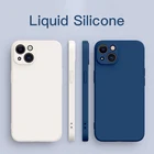 1DS новый квадратный жидкий силиконовый чехол для телефона iPhone 11 12 13 Pro Max Mini X XS Max XR 7 8 Plus SE2 полная защита объектива