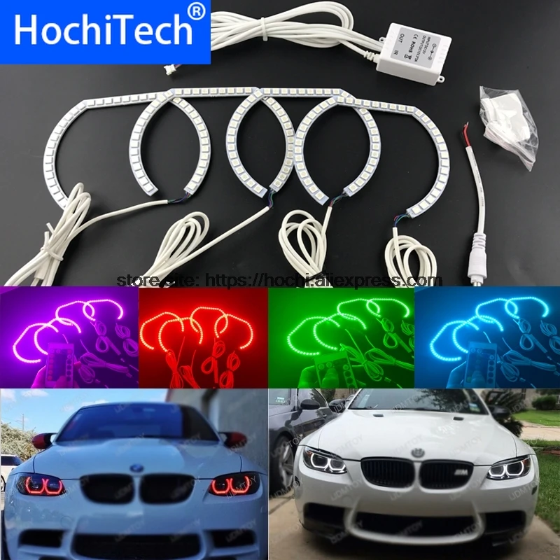 HochiTech с несколькими цветами RGB Цвет светодиодный Ангельские глазки гало кольца